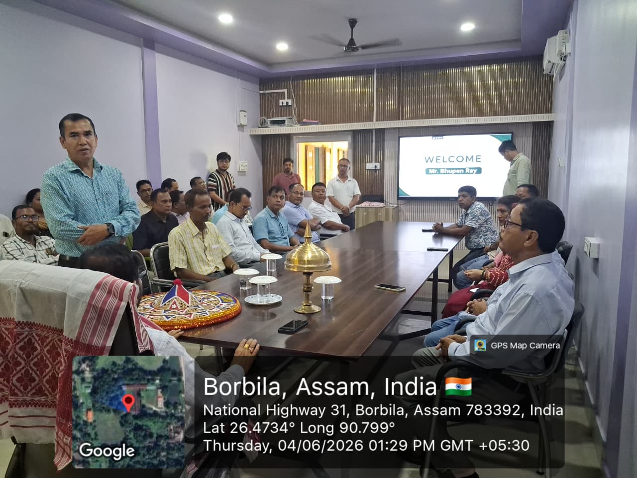 Visit of Hon’ble MLA Bhupen Ray to Our College
